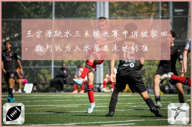 王宗源跳水三米板决赛申诉被驳回，裁判认为入水角度未达标准
